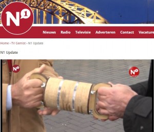 TV N1 duurzame estafettestokje van De Bastei naar Lions Club Nijmegen