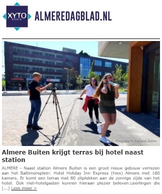 vmbo leerlingen-doedag als journalist-Almere on Stage-hotel Holiday Inn Express-© MariannA Bakker